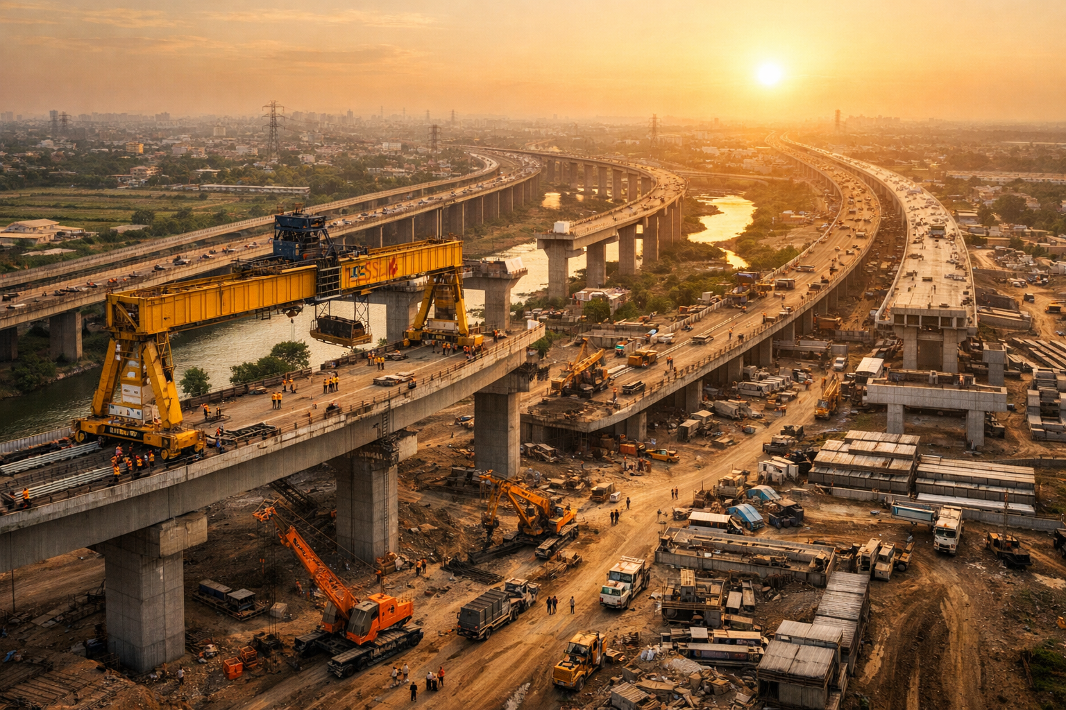 Construction and infrastructure stakeholders in discussion