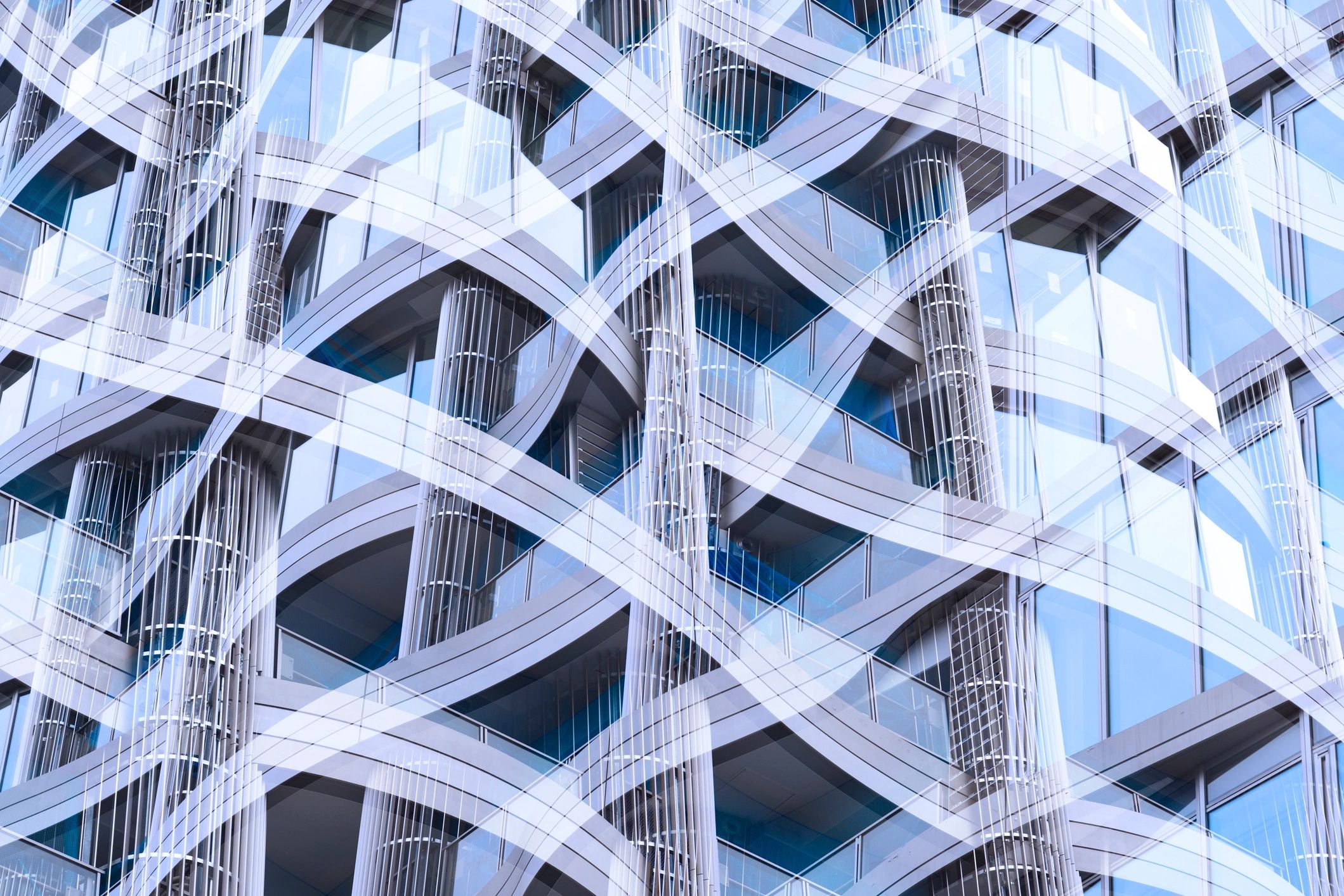 Abstract background of modern corporate building facade