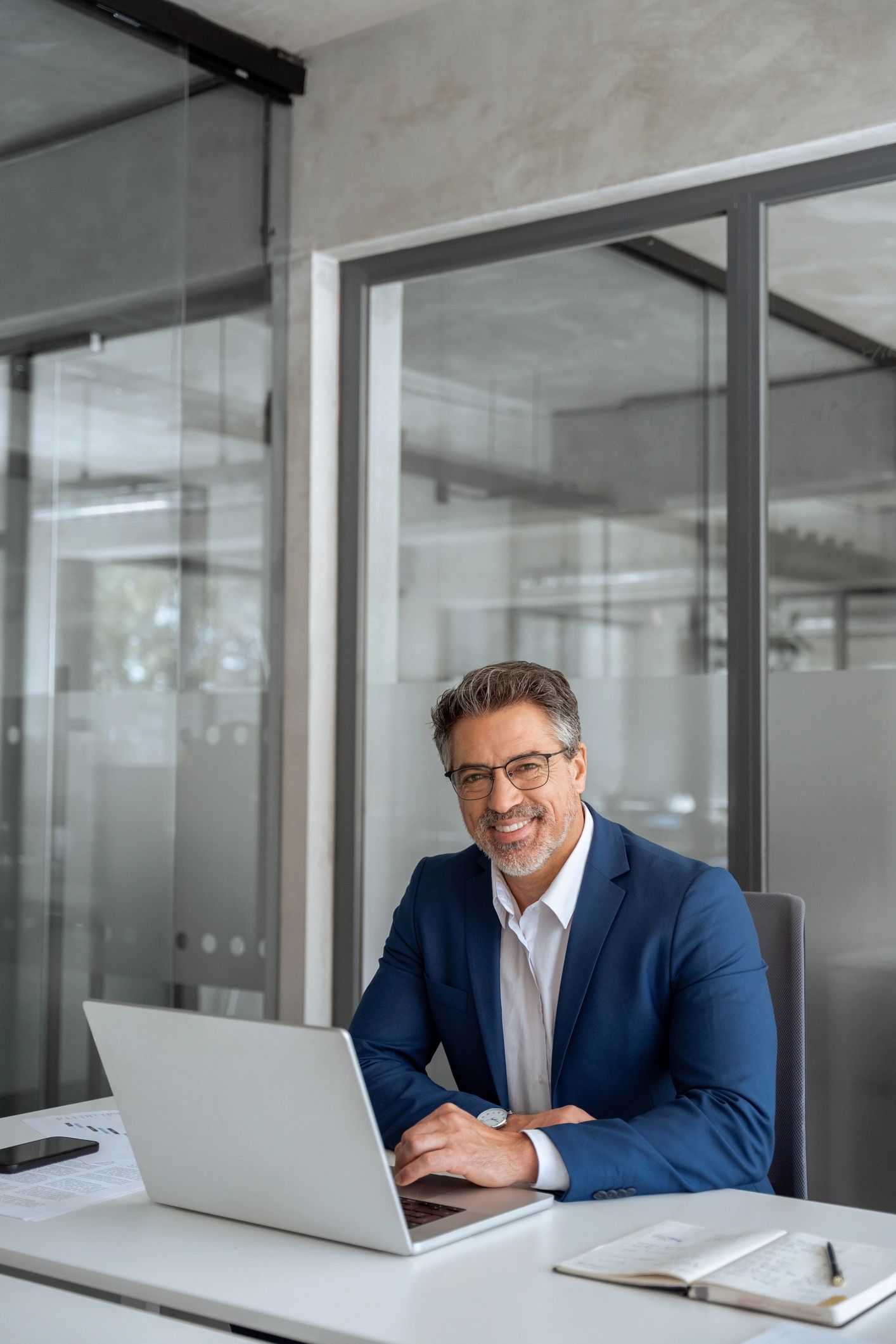 Portrait of senior legal advisor in office