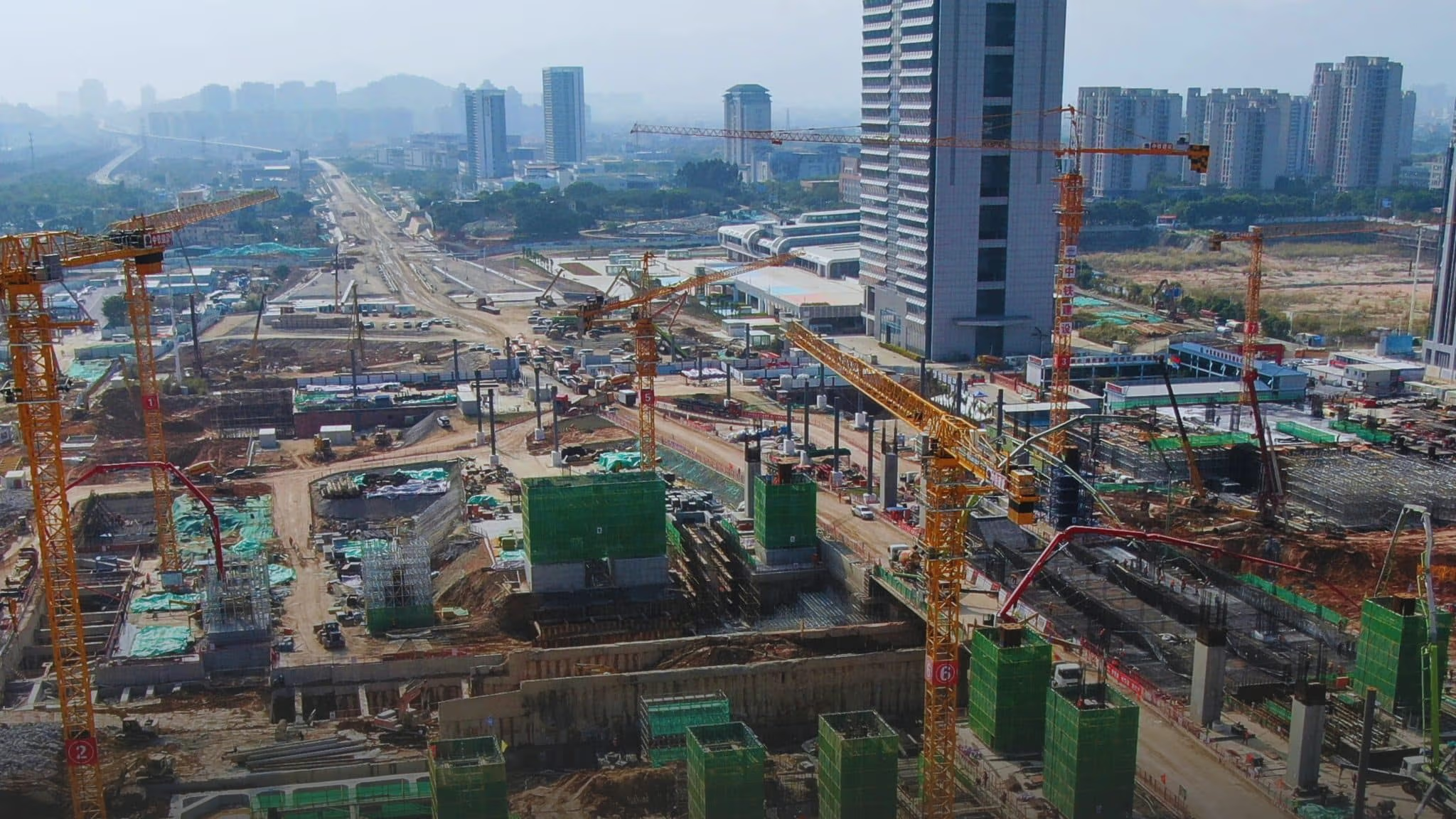 Construction site background